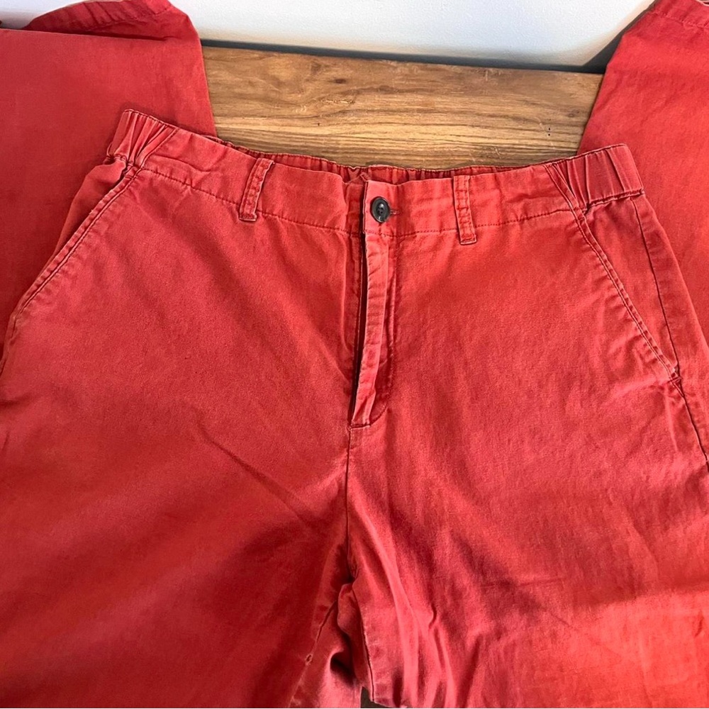Uniqlo burnt red linen pants size M